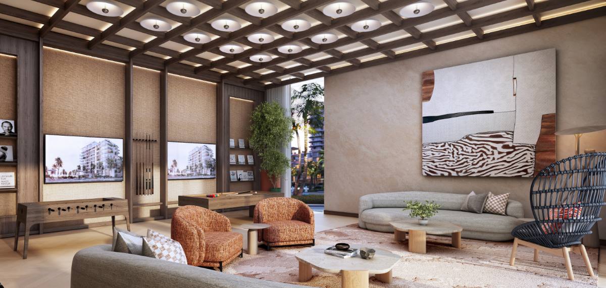 Residents clubhouse and games room at Bay Grove